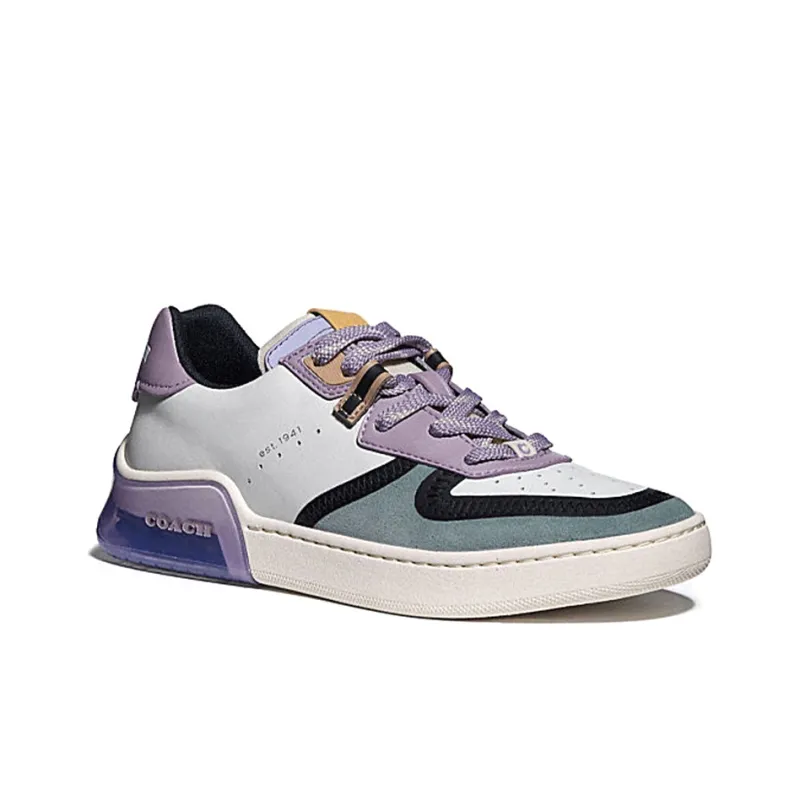 COACH CitySole Court Stylish Skateboarding Shoes Women's Purple-1
