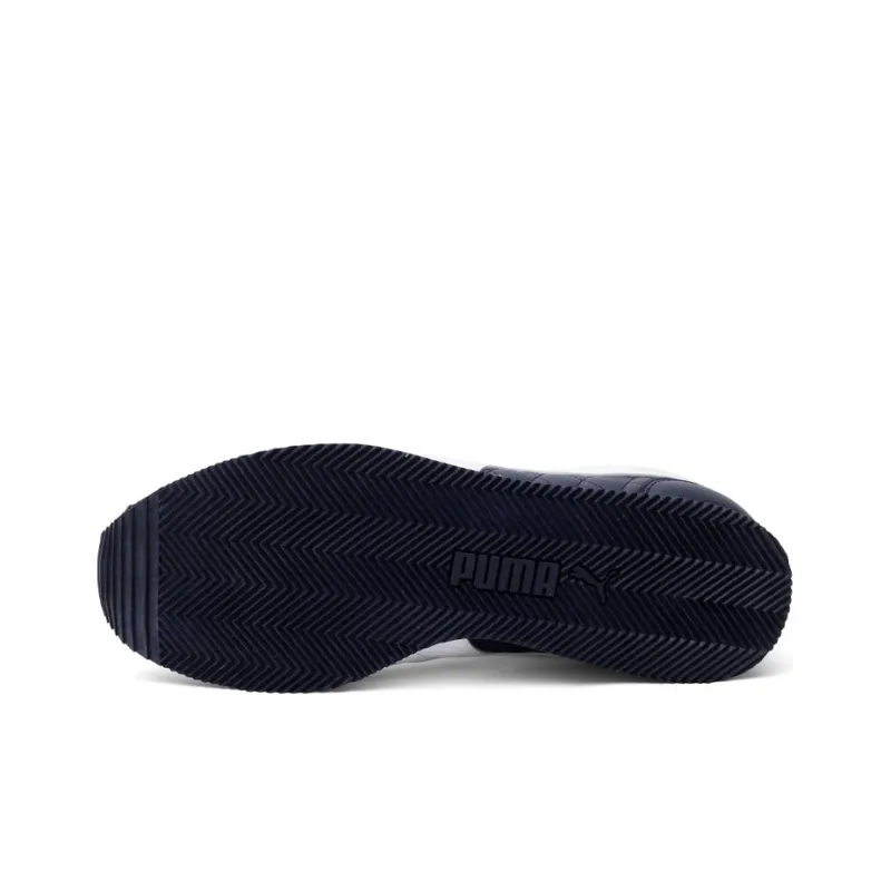 PUMA Corona Idp Durable Cushioning Low-Top Running Shoes Men's Blue White-4