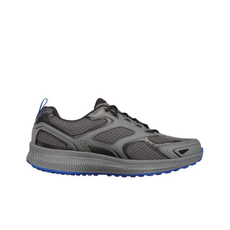 Skechers Go Run Consistent Cushioning Anti Slip And Wear Resistant Low Top Running Shoes Men's Gray Blue-1