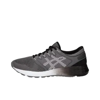 Asics Roadhawk FF 2 Durable Breathable Low-Top Running Shoes Men's Gray White