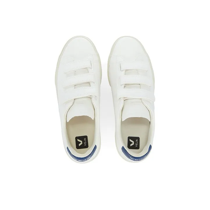 VEJA Recife Stylish Skateboarding Shoes Men's White Blue-3