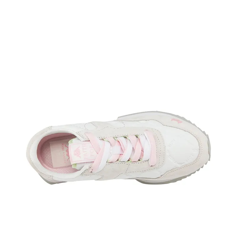 Kappa Cushioned Slip-Resistant Low-Top Casual Shoes Women's Jasmine White-5