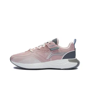 LiNing Cloud Shield Cushioning Anti-Slip And Wear-Resistant Low-Top Running Shoes Women's Rose Pink