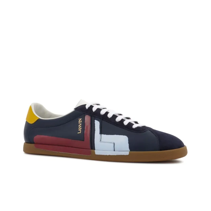 Lanvin Glen Low Top Stylish Skateboarding Shoes Men's Marine Blue-1