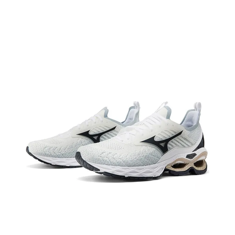Mizuno Creation 22 Cushioning, Slip Resistant, Abrasion Resistant, Breathable Low Top Running Shoes Men's White Black-1