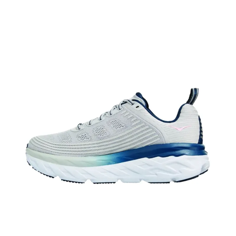 HOKA ONE ONE Bondi 6 Running Shoes Women's Low Top White-0