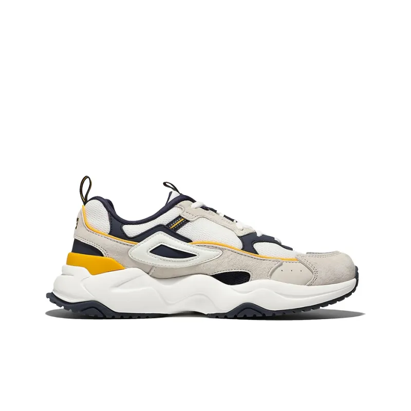 FILA Rayflide Cushioning Anti Slip And Wear Resistant Low Top Casual Shoes Unisex Blue Yellow Korean Style-1