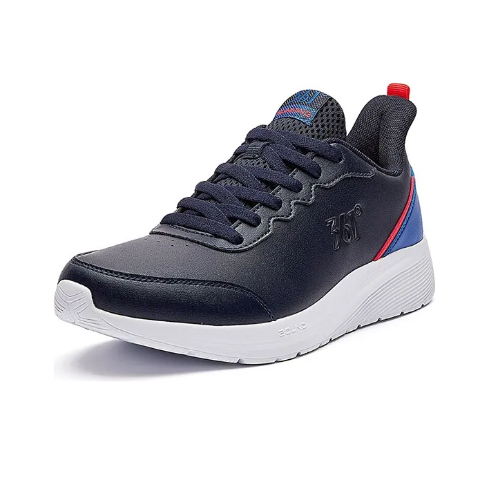 361° Cushioning Low Top Running Shoes Men's Oil Ink Blue-2