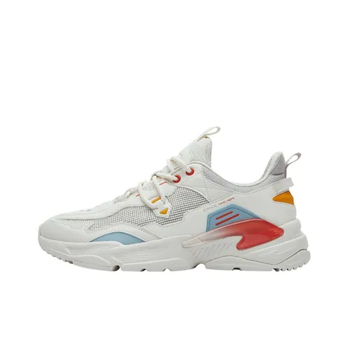 Erke Wear-Resistant Low-Top Running Shoes Men's Misty Gray Comfortable