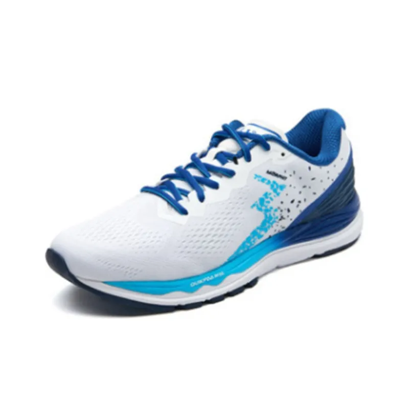 361° Cushioning Anti Slip And Wear Resistant Low Top Casual Running Shoes Men's White Blue-1