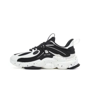 Erke Tien Wu Cushioning Lightweight Wear Resistant Slip Resistant Low Top Running Shoes Women's Jet Black