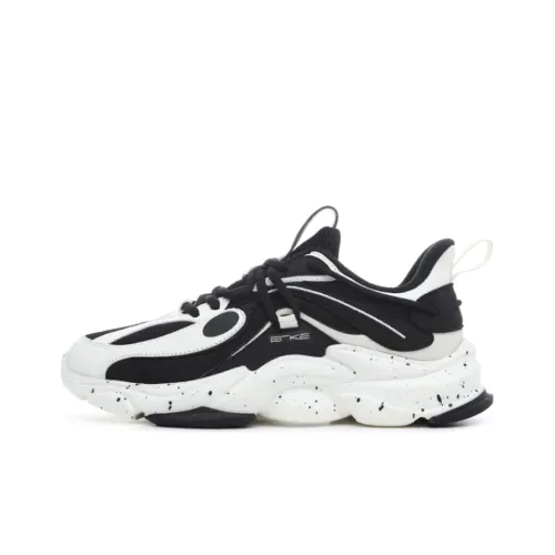 Erke Tien Wu Cushioning Lightweight Wear Resistant Slip Resistant Low Top Running Shoes Women's Jet Black