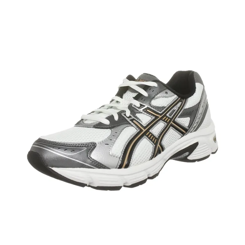Asics Gel-Blackhawk 5 Wear-Resistant Low-Top Running Shoes Men's White Gray-2