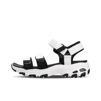 Skechers D'Lites Sandal Gs Black/White Women's