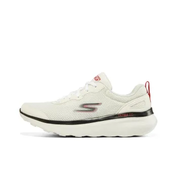 Skechers Go Run Motion Cushioning Anti-Slip And Wear-Resistant Low-Top Running Shoes Men's White Black