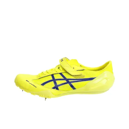 Asics Long Jump Pro Running Shoes Unisex Low-Top Neon Yellow