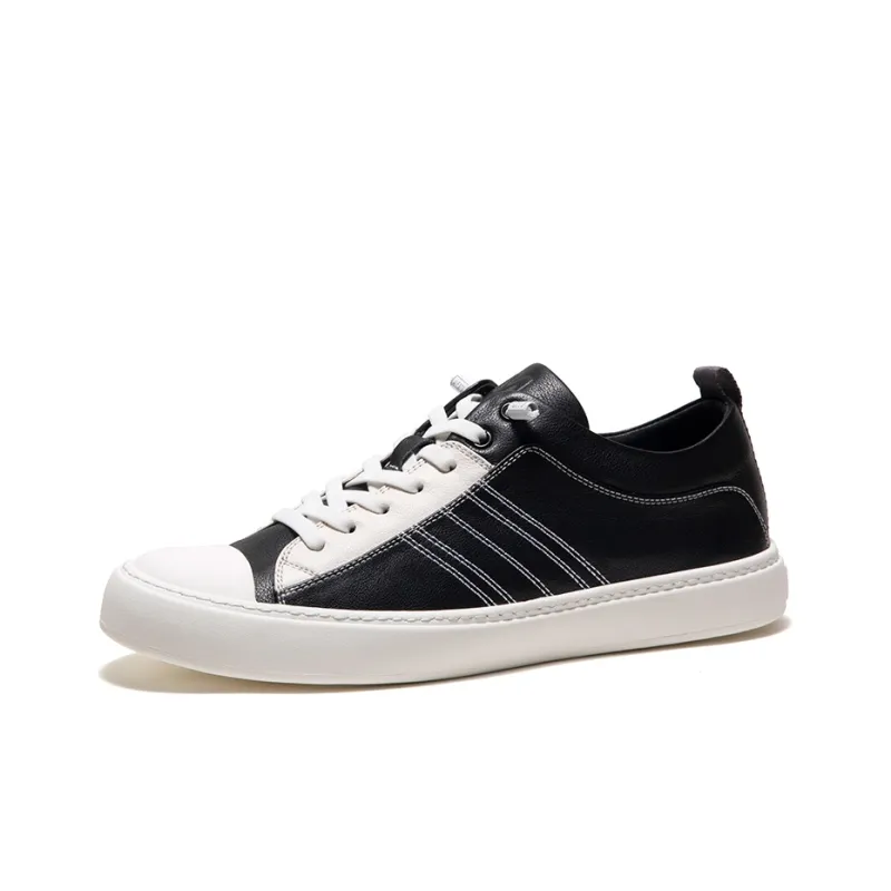 Anthony Miles Skateboard Shoes Men Low Top Black/White-1