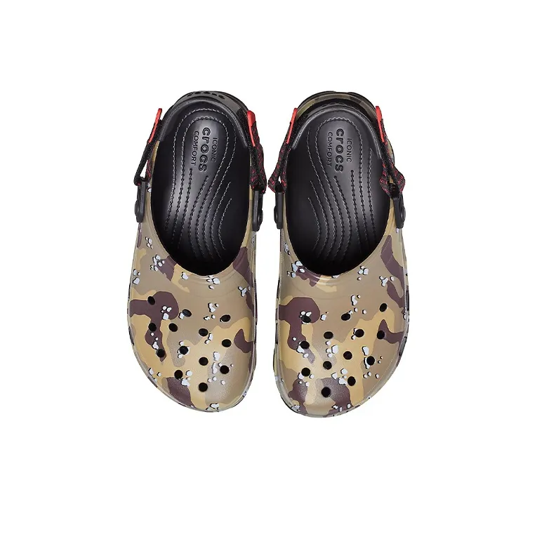 Crocs Classic Clog Desert Camouflage Beach Unisex Black Brown Sandals-3