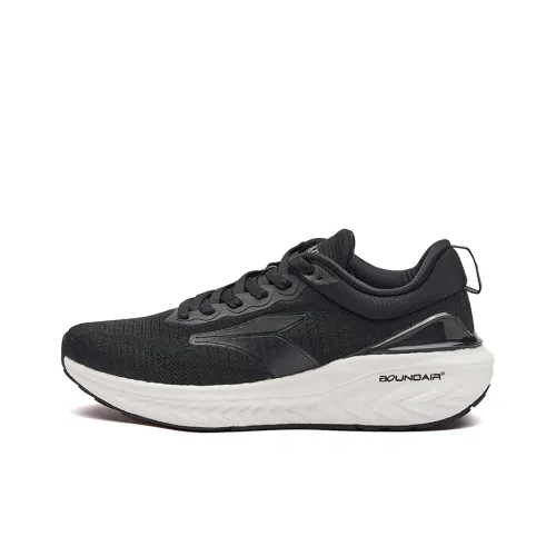 361° Popping Foam Cushioning Lightweight Low Top Running Shoes Men's Obsidian Black
