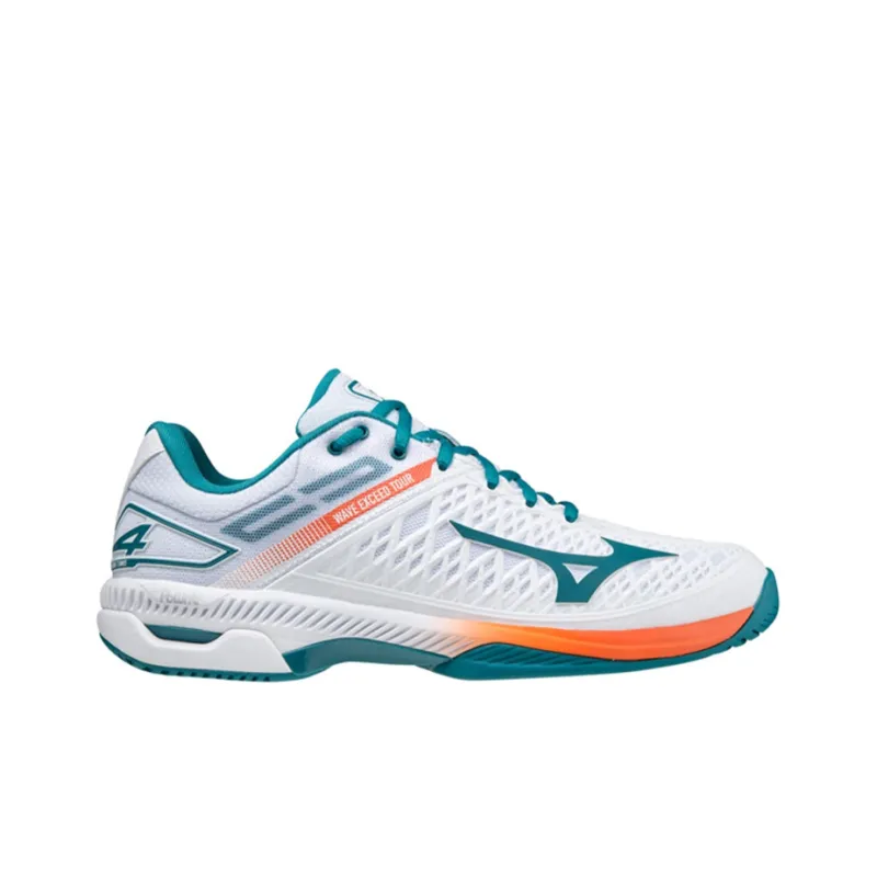 Mizuno Wave Exceed Tour 4 Wave Exceed Tour 4 Ac Wear-Resistant Slip-Resistant Low-Top Running Shoes Unisex White Green-1