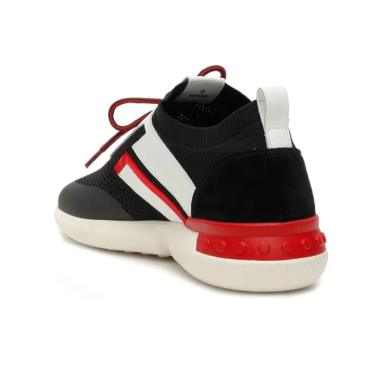 TOD'S Casual Shoes Men Low-Top Black/White/Red-2