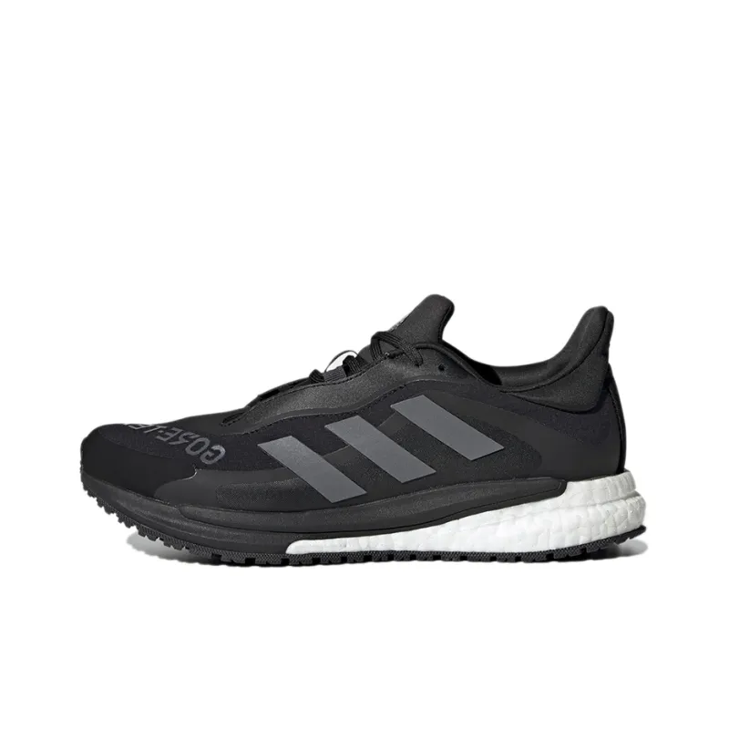 Adidas Solar Glide 4 Gore-Te Wear-Resistant Low-Top Running Shoes Women's Black Gray Color-0