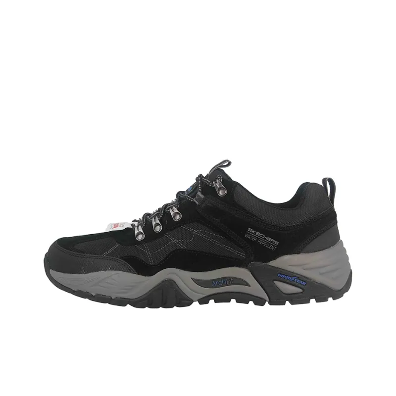 Skechers ARCH FIT RECON Cushioning Anti-Slip And Wear-Resistant Low-Top Running Shoes Men's Black-0
