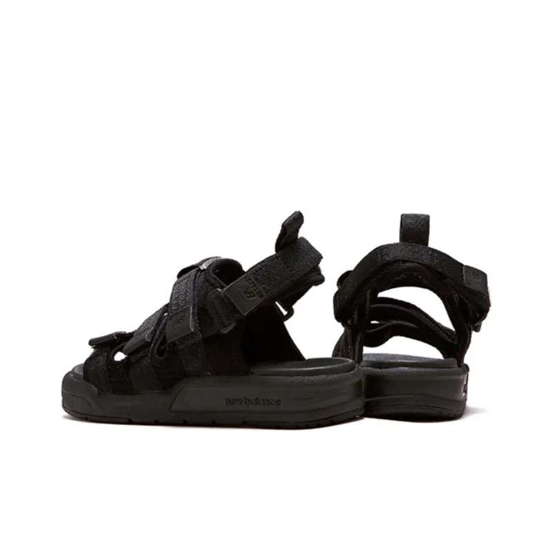 New Balance Velcro Unisex Black Sandals-2