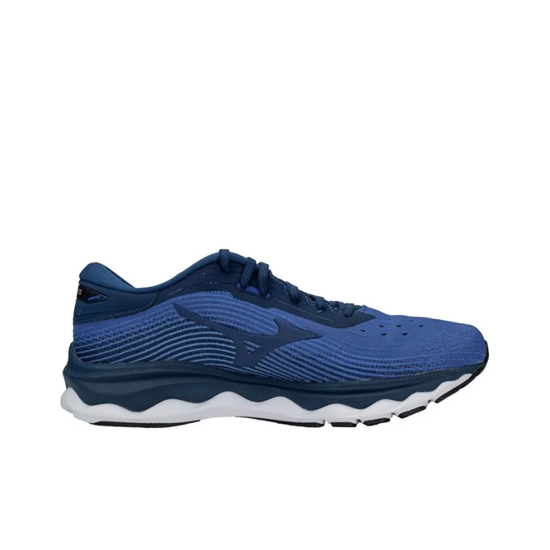 Mizuno Wave Sky 5 Casual Shoes Men Low Top White/Blue-1