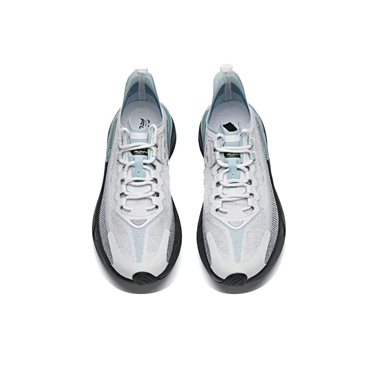 Anta Fast Cushioned Slip-Resistant Abrasion-Resistant Breathable Low-Top Running Shoes Men's Gray Blue-3