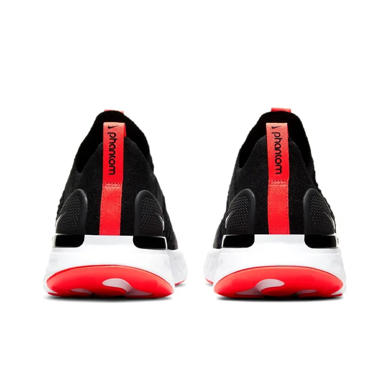 Nike React Phantom Run Flyknit 2 Black Bright Crimson-4