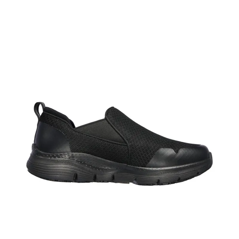 Skechers ARCH FIT SR -Tineid Cushioning Anti-Slip And Wear-Resistant Low-Top Casual Shoes Men's Black-1