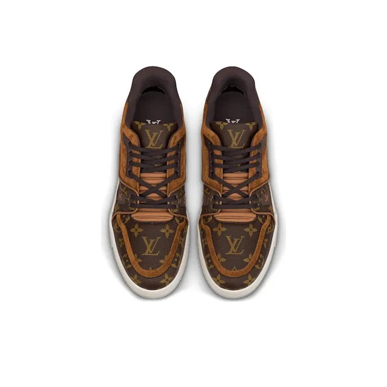 LOUIS VUITTON Trainer Sneakers 'Brown Monogram'-3