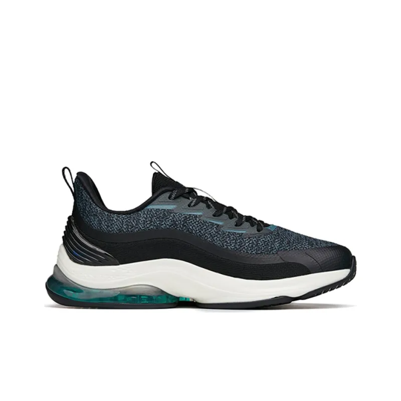 Anta Non-slip Wear-resistant Shock Absorption Low-Top Running Shoes Men's Black Green-1