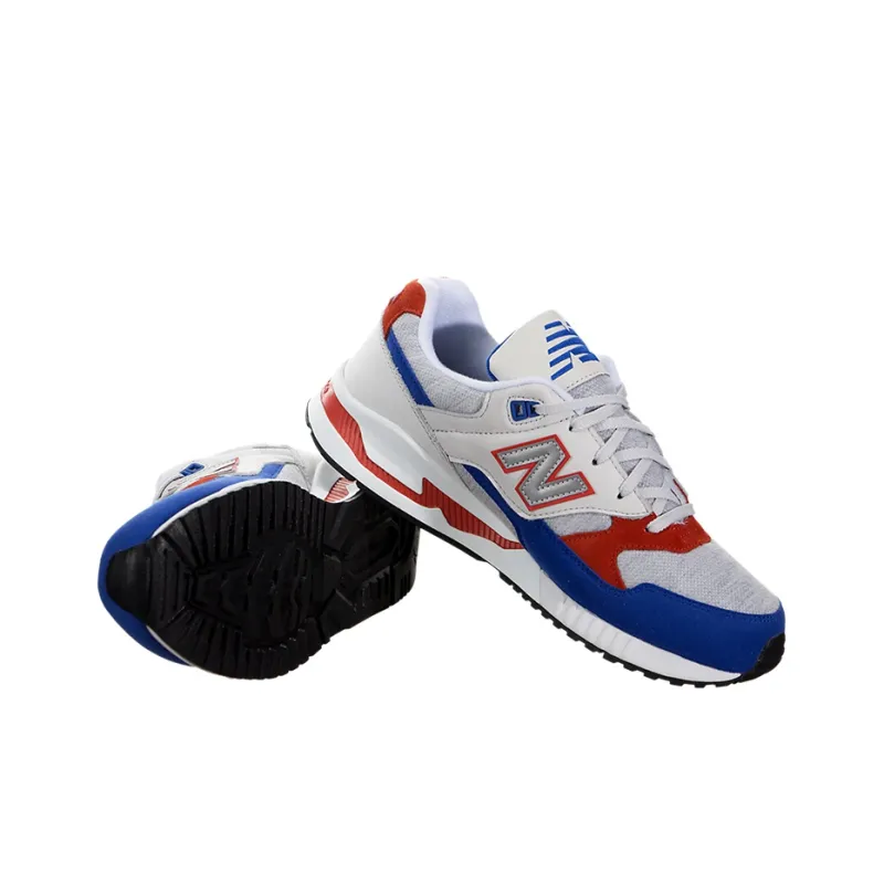 New Balance 530 Series Wear resistant Non Slip Low Tops Casual White Blue-3