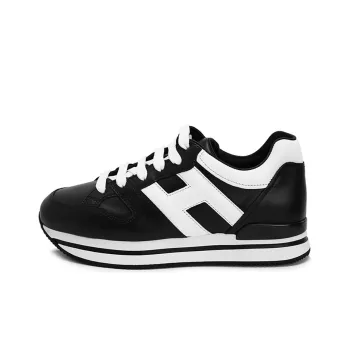 HOGAN H222 Cushioning Low Top Casual Shoes Women's Black