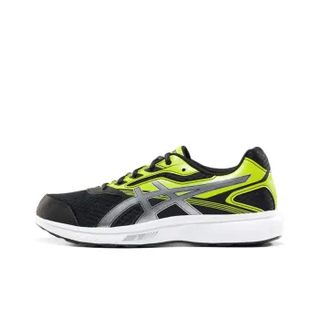 Asics Stormer Wear-Resistant Low-Top Running Shoes Men's Black Green