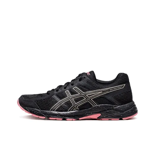 Asics Gel-Contend 4 Running Shoes Women's Low-Top Black/Pink