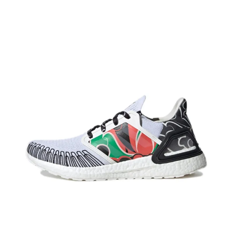 Adidas Ultraboost Dna Sea City Pack Wear-Resistant Slip-Resistant Low-Top Running Shoes Men's White Black-0