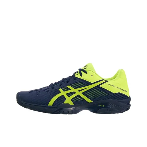 Asics Gel-Solution Speed 3 Running Shoes Men Low-Top Blue/Yellow