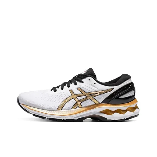 Asics Gel-Kayano 27 Running Shoes Women's Low-Top White/Gold