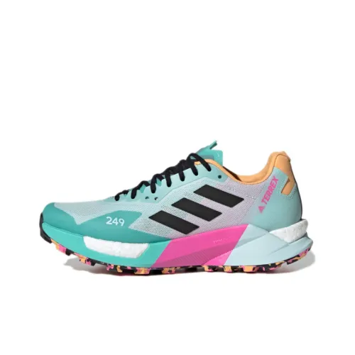 Adidas Terrex Agravic Durable Breathable Low-Top Wear-Resistant Training Women's Blue