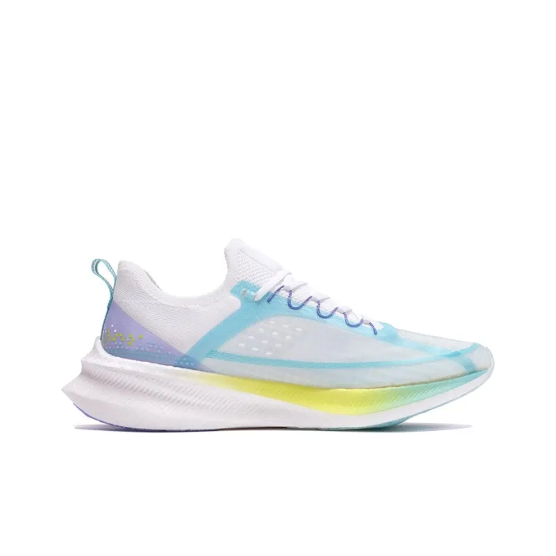 LiNing Feidian Challenger Low-Top Running Shoes Men's White Blue Purple-1
