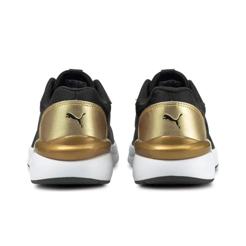PUMA ROSE METALLIC POP Running Shoes Women's Low-Top Black/Gold-3