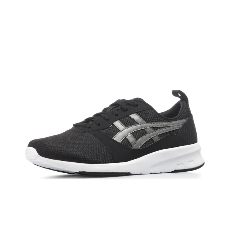 Asics Lyte-Jogger Breathable Lightweight Low-Top Running Shoes Men's Black Gray White-2