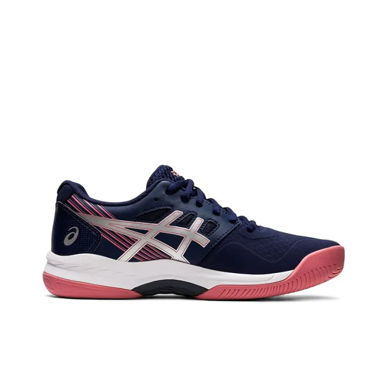 Asics Gel-Game 8 Breathable Lightweight Low-Top Running Shoes Women's Navy Blue Silver Pink-1