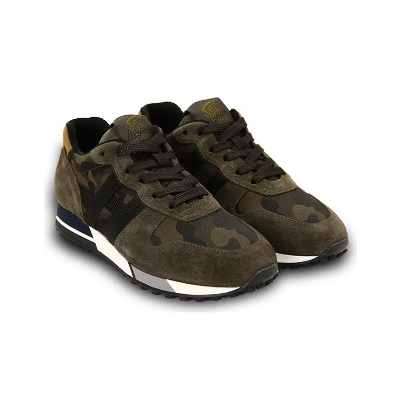 HOGAN H383 Cushioned Anti-Slip And Wear-Resistant Lightweight Low-Top Casual Shoes Men's Dark Brown-2