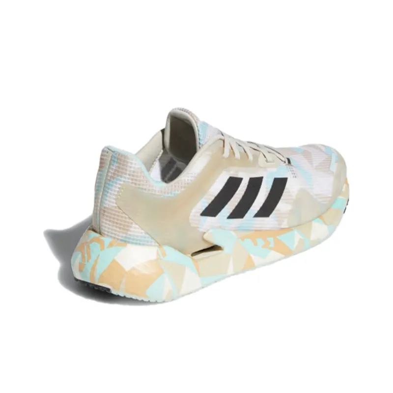 Adidas Alphatorsion Low-Top Running Shoes Men's White Yellow-3