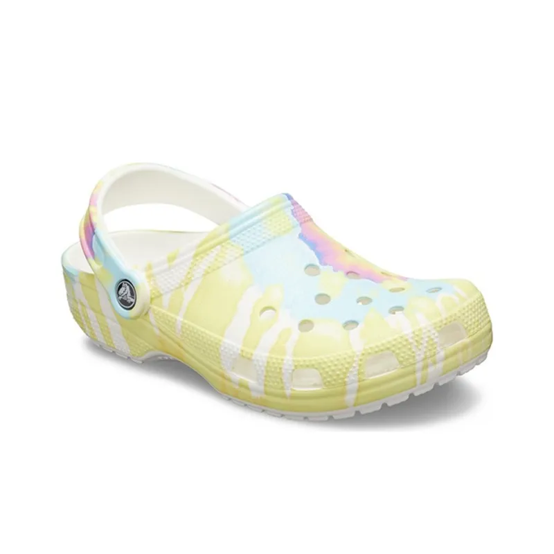 Crocs Classic Clog Tie Dye Beach Sandals Multi Color Unisex-1