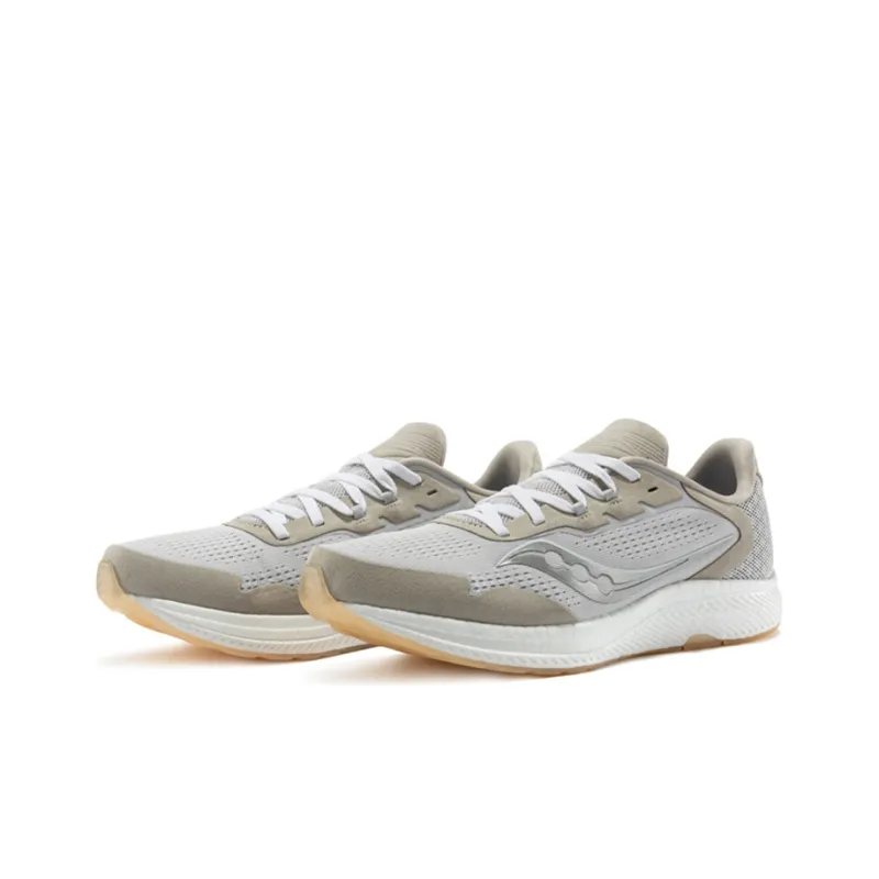 Saucony Freedom 4 Running Shoes Women's Low-Top Khaki Gray-2